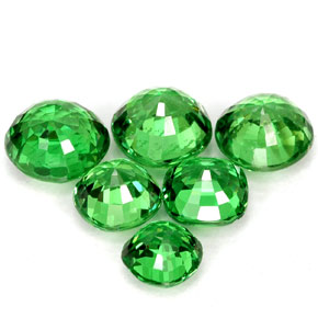 Granato tsavorite naturale verde da  ct, taglio a cuscino, VS