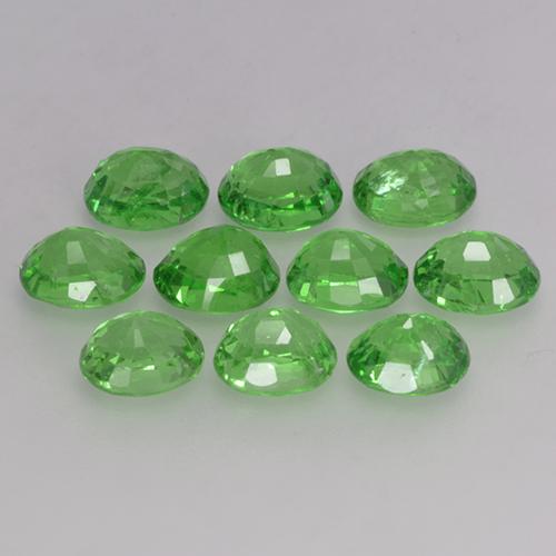 Granato tsavorite naturale verde da 4,07 ct, taglio ovale, VS