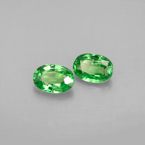 Granato tsavorite naturale verde da  ct, taglio ovale, VS