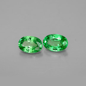 Granato tsavorite naturale verde da  ct, taglio ovale, VS
