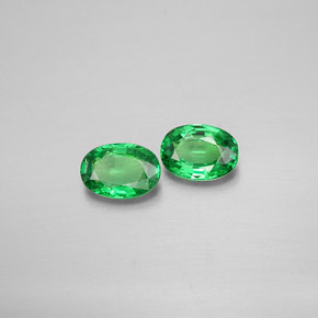 Granato tsavorite naturale verde da  ct, taglio ovale, VS-SI