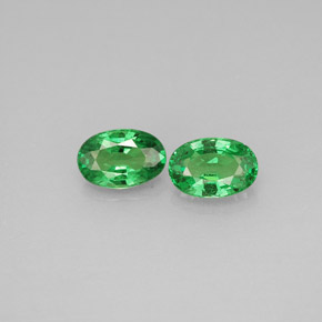 Granato tsavorite naturale verde da  ct, taglio ovale, VS