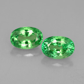 Granato tsavorite naturale verde da  ct, taglio ovale, VS