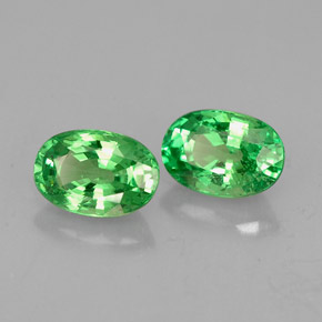 Granato tsavorite naturale verde da  ct, taglio ovale, VS