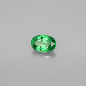 Granato Tsavorite Cromo verde naturale da 0.67 ct, Taglio ovale, SI