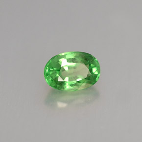Granato tsavorite cromo verde naturale da 0,68 ct, taglio ovale, SI