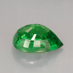 Granato tsavorite naturale verde da 2,06 ct, taglio a pera, SI
