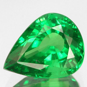 Granato Tsavorite Verde naturale da 2.13 ct, Forma a pera, VS