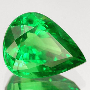Granato Tsavorite Verde naturale da 2.13 ct, Forma a pera, VS