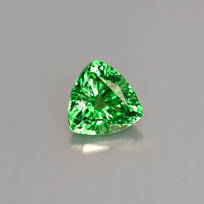 Granato tsavorite naturale verde da 0,63 ct, trillion, VS