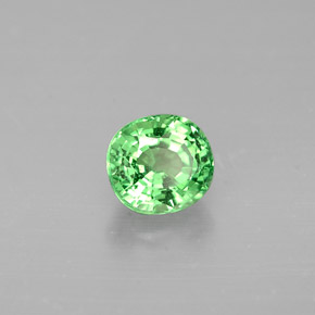 Granato Tsavorite Verde chiaro naturale da 0.65 ct, Taglio ovale, VS