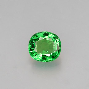 Granato tsavorite naturale verde da 0,59 ct, taglio a cuscino, VS