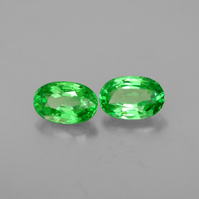 Granato tsavorite naturale verde da  ct, taglio ovale, VS