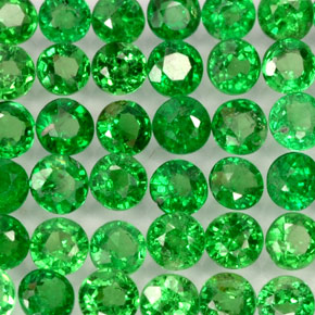 Granato tsavorite naturale verde da  ct, taglio rotondo, VVS