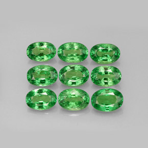 Granato tsavorite naturale verde da  ct, taglio ovale, VS