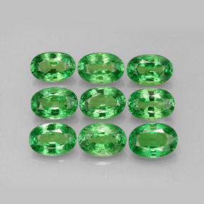 Granato tsavorite naturale verde da  ct, taglio ovale, VS