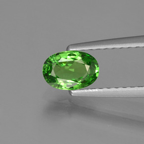 Granato tsavorite naturale verde da 0,58 ct, taglio ovale, VVS-VS