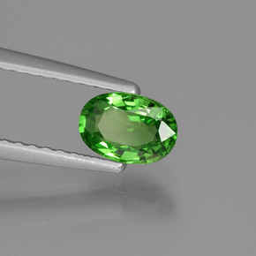 Granato tsavorite naturale verde da 0,58 ct, taglio ovale, VVS-VS