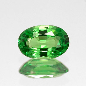 Granato tsavorite naturale verde da 0,53 ct, taglio ovale, VVS