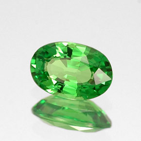 Granato tsavorite naturale verde da 0,53 ct, taglio ovale, VVS