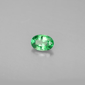 Granato Tsavorite Cromo verde naturale da 0.56 ct, Taglio ovale, VS
