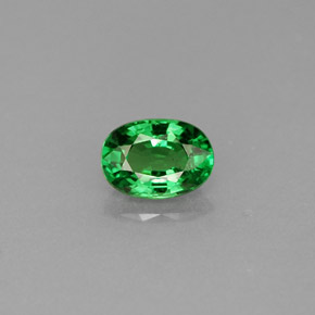 Granato Tsavorite Cromo verde naturale da 0.69 ct, Taglio ovale, VS