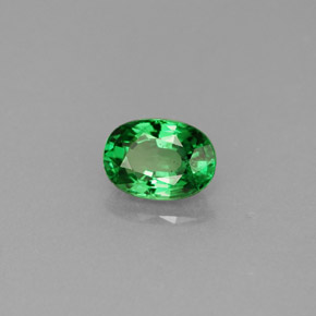 Granato Tsavorite Cromo verde naturale da 0.69 ct, Taglio ovale, VS