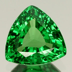 Granato Tsavorite Verde chiaro naturale da 1.05 ct, Taglio trillion, VS