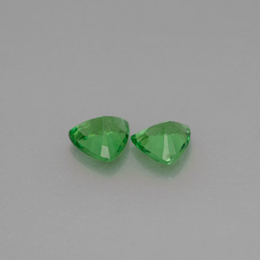 Granato tsavorite naturale verde da  ct, trillion, VS