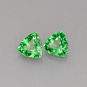 Granato tsavorite naturale verde da  ct, trillion, VS-SI