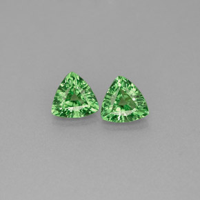 Granato tsavorite naturale verde da  ct, trillion, VS