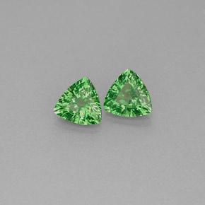 Granato tsavorite naturale verde da  ct, trillion, VS