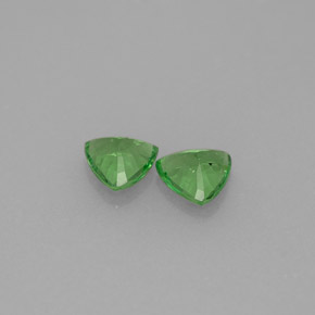 Granato tsavorite naturale verde da  ct, trillion, VS