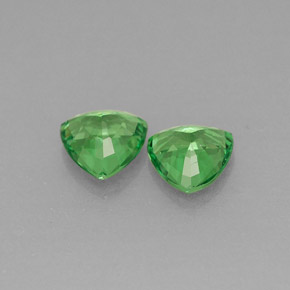 Granato tsavorite naturale verde da  ct, trillion, VS