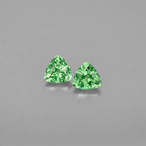 Granato tsavorite naturale verde da  ct, trillion, VS