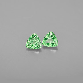 Granato tsavorite naturale verde da  ct, trillion, VS