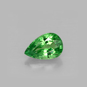 Granato tsavorite naturale verde da 0,51 ct, taglio a pera, VS