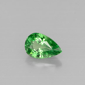 Granato tsavorite naturale verde da 0,51 ct, taglio a pera, VS