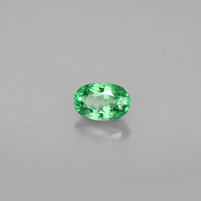 Granato Tsavorite Cromo verde naturale da 0.64 ct, Taglio ovale, VS