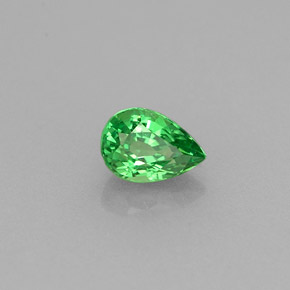 Granato tsavorite naturale verde da 0,46 ct, taglio a pera, VVS-VS