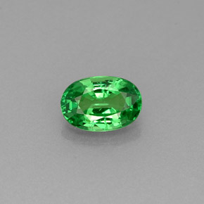Granato tsavorite naturale verde da 0,63 ct, taglio ovale, VVS-VS