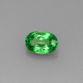 Granato tsavorite naturale verde da 0,63 ct, taglio ovale, VVS-VS