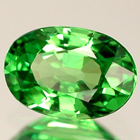 Granato tsavorite naturale verde da 0,64 ct, taglio ovale, VVS