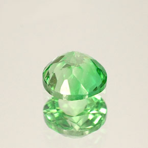 Granato Tsavorite Verde chiaro naturale da 0.41 ct, Taglio rotondo, VVS-VS
