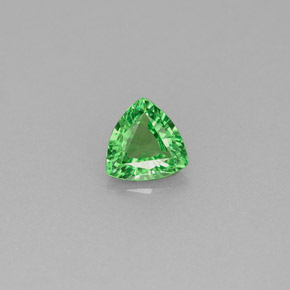 Granato tsavorite naturale verde da 0,43 ct, trillion, VS