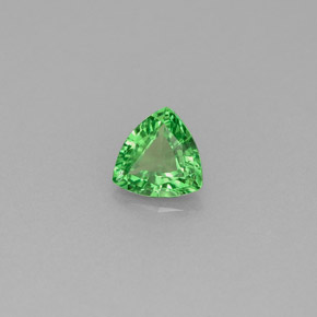 Granato tsavorite naturale verde da 0,43 ct, trillion, VS