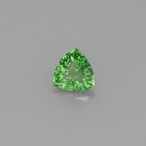 Granato tsavorite naturale verde da 0,45 ct, trillion, VS
