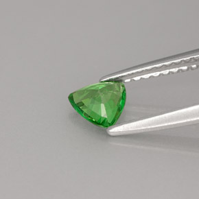 Granato Tsavorite Cromo verde naturale da 0.43 ct, Taglio trillion, VS