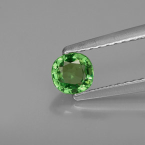 Granato Tsavorite Cromo verde naturale da 0.43 ct, Taglio a cuscino, VS-SI