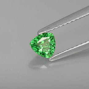 Granato Tsavorite Cromo verde naturale da 0.39 ct, Taglio trillion, VS